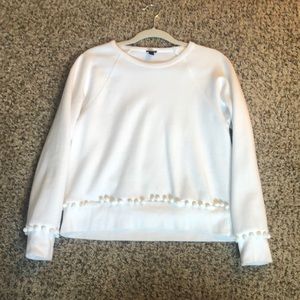 J Crew Pom Pom sweatshirt